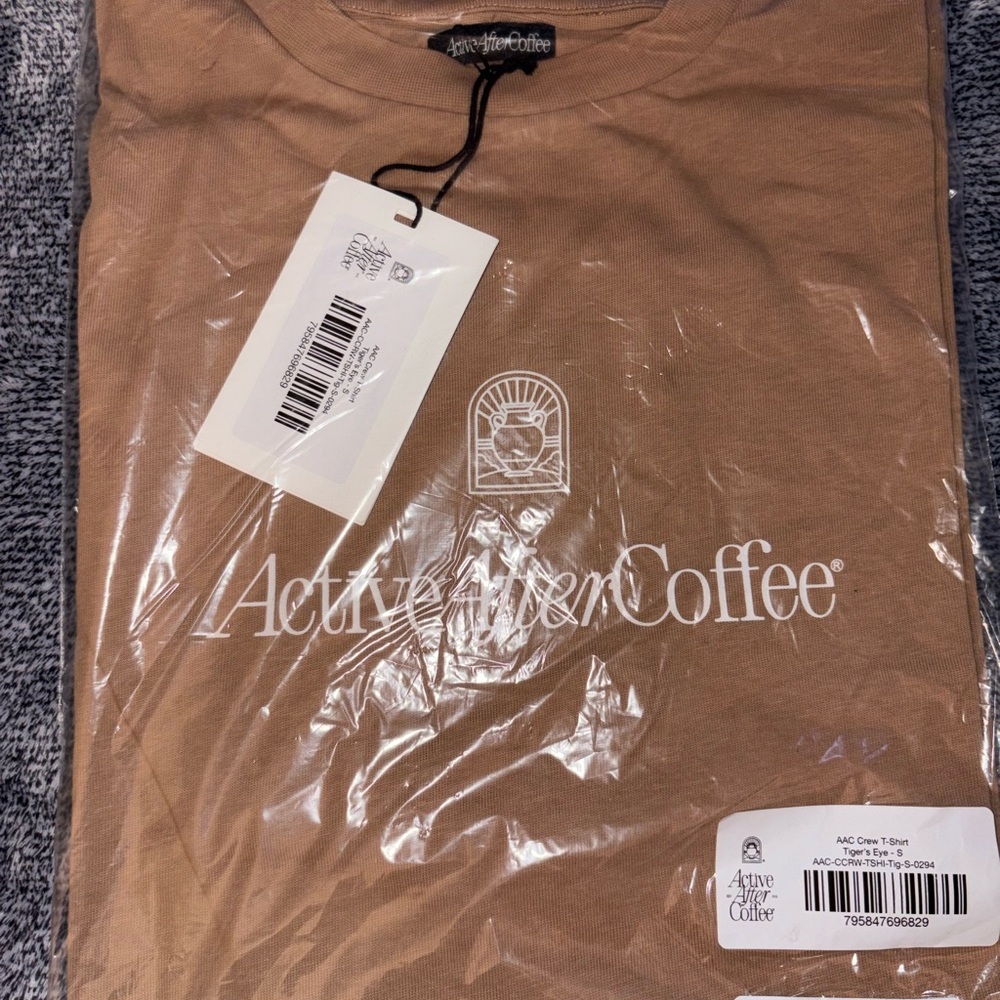Active After Coffee Tiger’s Eye T-shirt - size Small